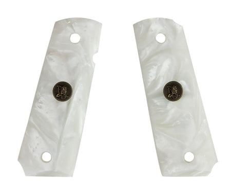 Pachmayr 62001 Custom Simulated White Pearl Grip Panels for 1911 with Ambidextrous Safety