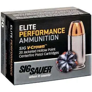 Sig Sauer Elite Performance .357 Sig 125 gr JHP ammo