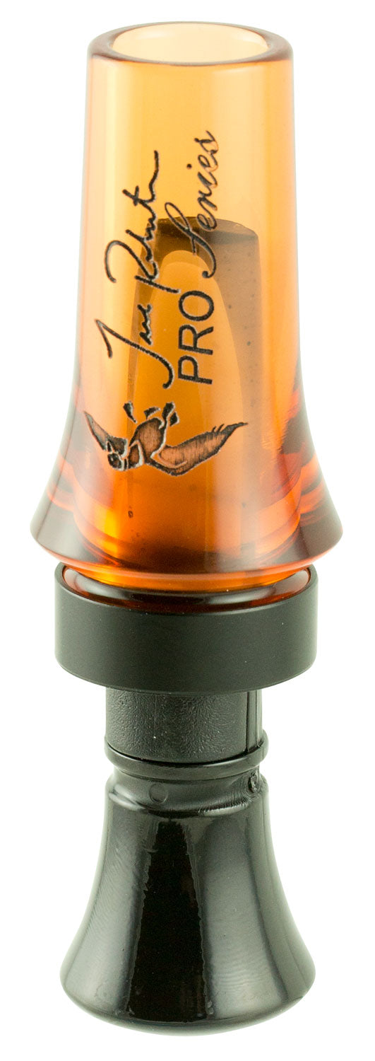 Duck Commander DCPROAO Jase Pro Series Open Duck Call Double Reed Mallard Hen, Orange Acrylic