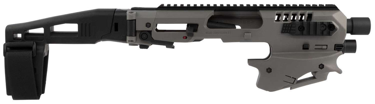 CAA Micro Conversion Kit Glock 17/19/19X/22/23/31/32/G45 Tungsten Gray Advanced Kit Long Stabilizer
