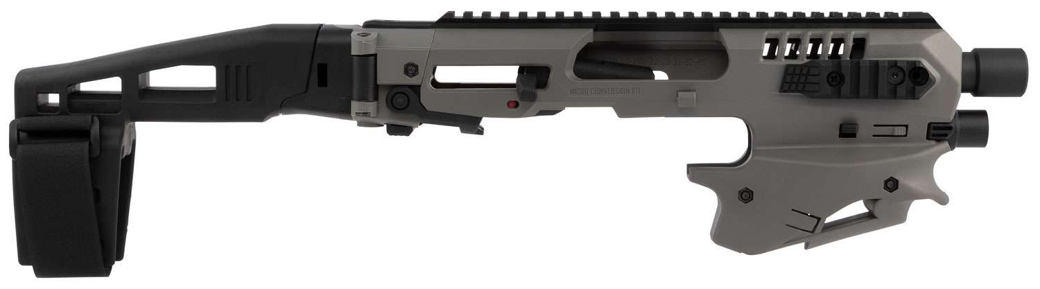CAA Micro Conversion Kit Glock 17/19/19X/22/23/31/32/G45 Tungsten Gray Advanced Kit Long Stabilizer