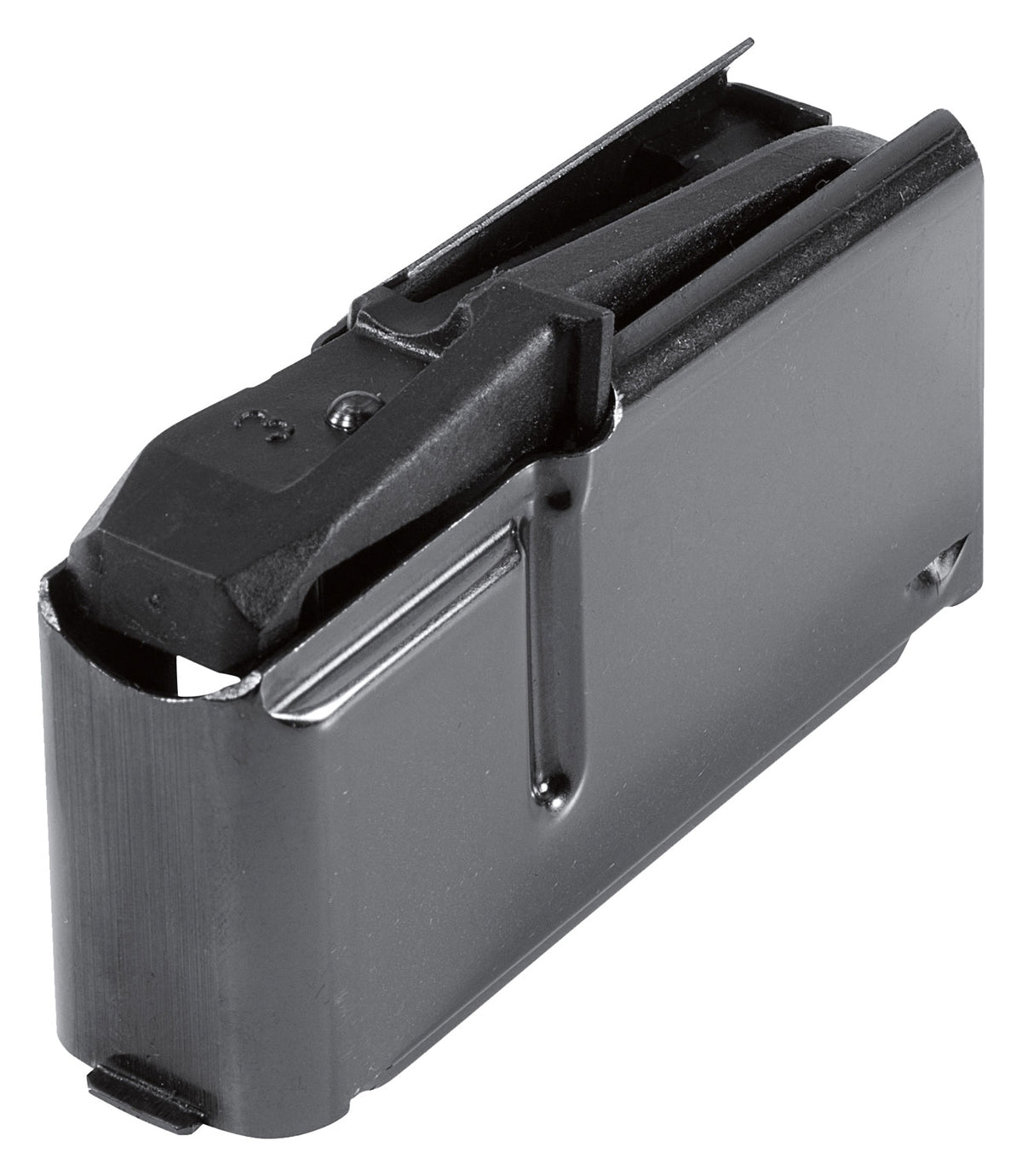 Browning 112025027 BAR 3-Round 7mm Rem Mag Magazine - BAR MKII/MKIII/LongTrac Long Action Black Steel