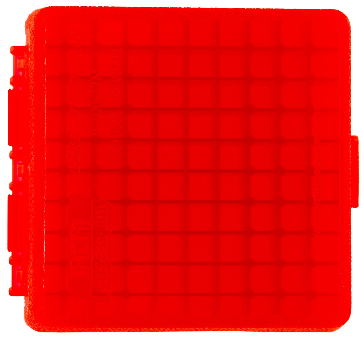 MTM Case-Gard P10022M29 P-100 Flip-Top Ammo Box 22 WMR/17 HMR Red Polypropylene 100rd