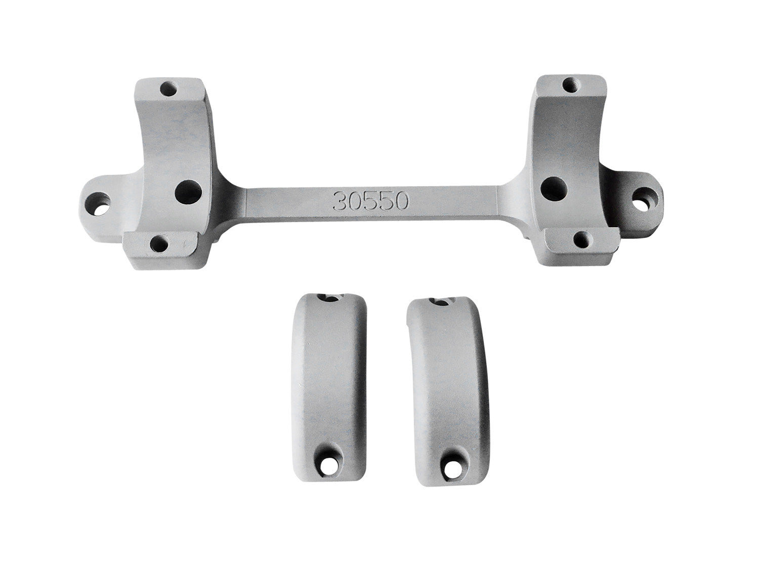 DNZ 30550S Game Reaper Tikka Scope Mount and Ring Combo Silver 30mm
