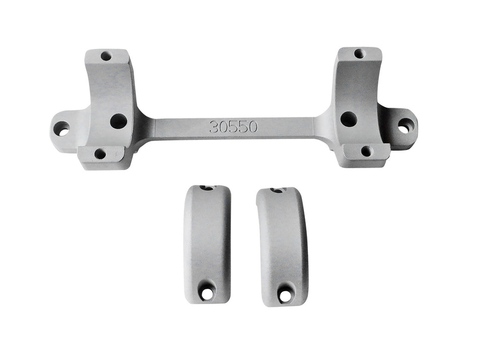 DNZ 30550S Game Reaper Tikka Scope Mount and Ring Combo Silver 30mm