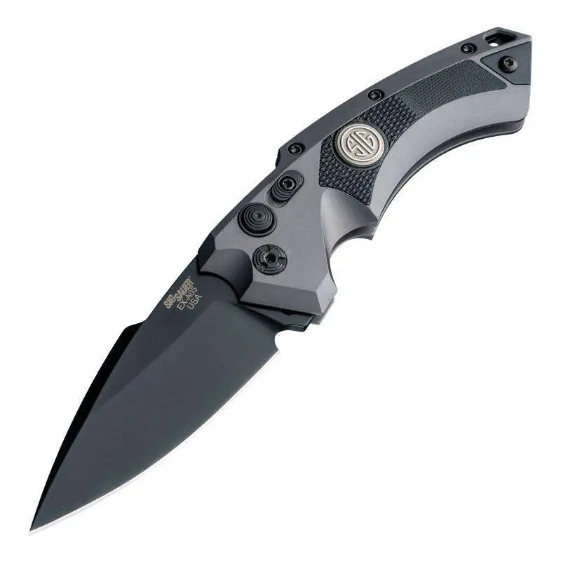 Hogue EX-A05 SIG Tactical 3.5" Auto Folder CPM154 Spear Point Blade Black Finish