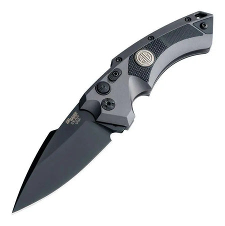 Hogue EX-A05 SIG Tactical 3.5" Auto Folder CPM154 Spear Point Blade Black Finish