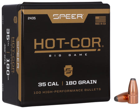 Speer Hot-Cor .35 Caliber 180 Grain Spitzer Soft Point Reloading Projectiles