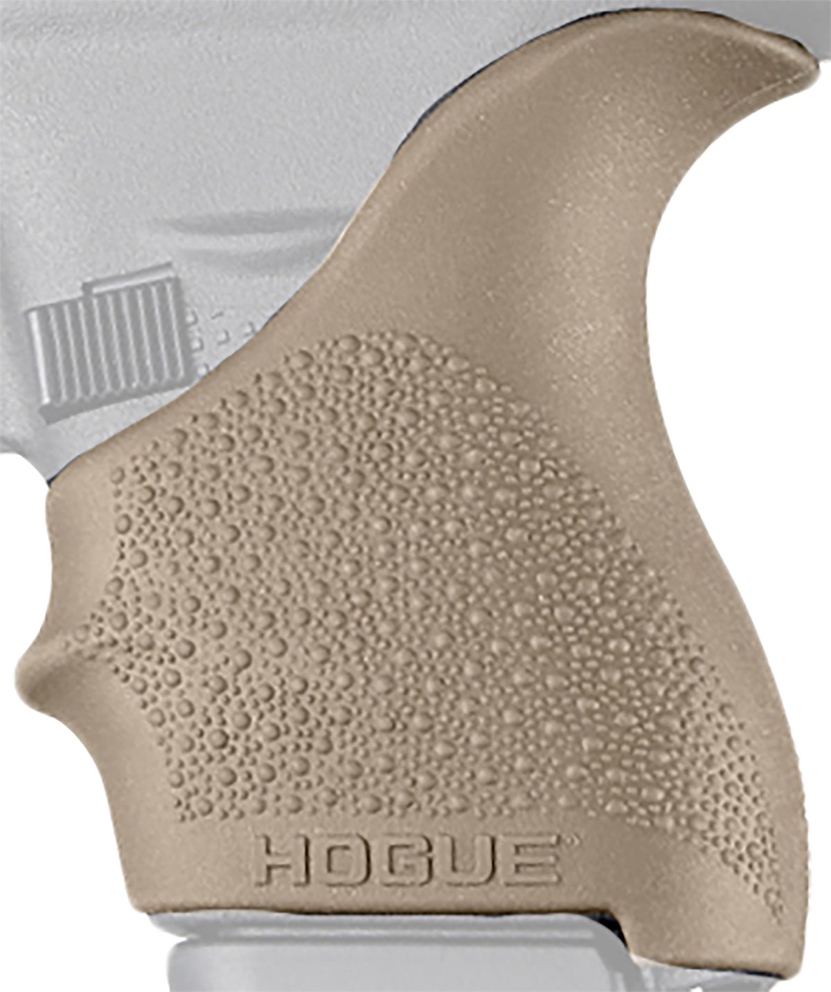 Hogue 18203 HandAll Beavertail Grip Sleeve Flat Dark Earth Rubber for Glock 42/43