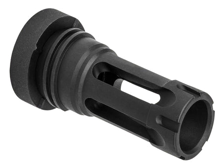 Yankee Hill 430224A Phantom QD Flash Hider Black Steel 5/8"-24 TPI Aggressive Teeth for 30 Cal AR