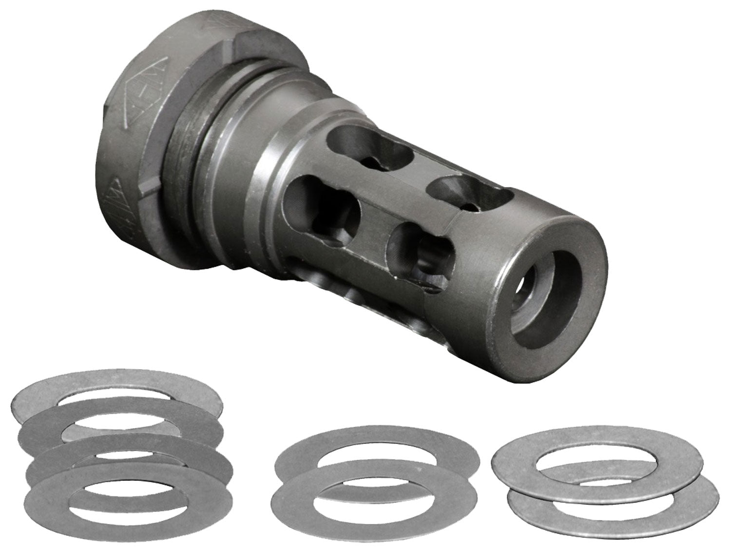 Yankee Hill 4302MB24A QD Light Tactical Muzzle Brake Black Steel 5/8"-24 TPI for 30 Cal AR-Platform