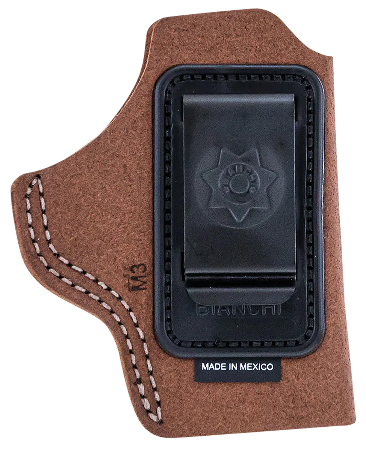 Bianchi 6C IWB Holster Tan Leather Belt Clip Right Hand Fits 2" Barrel Ruger/Colt/Charter Arms Revolvers