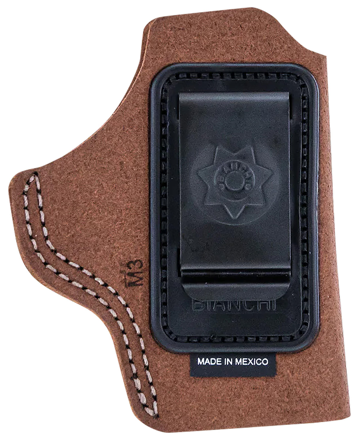 Bianchi 6C IWB Holster Tan Leather Belt Clip Right Hand Fits 2-3" Barrel Ruger/Colt/S&W K Frame