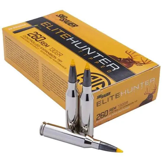 Sig Sauer Hunting .260 Remington 130 gr PolyTip ammo