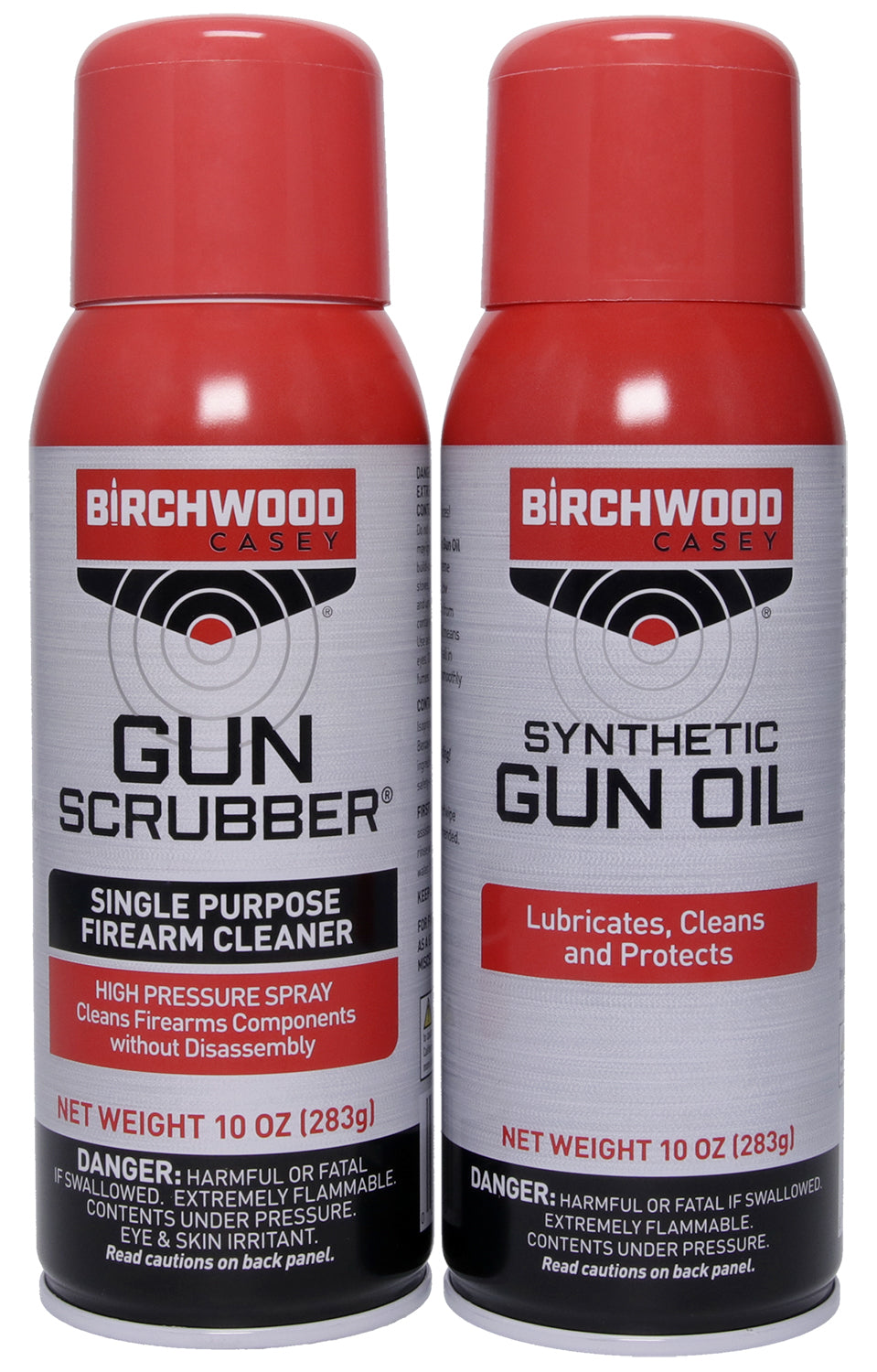 Birchwood Casey Gun Scrubber and Synthetic Gun Oil Combo 10 oz Aerosol 2 Pack