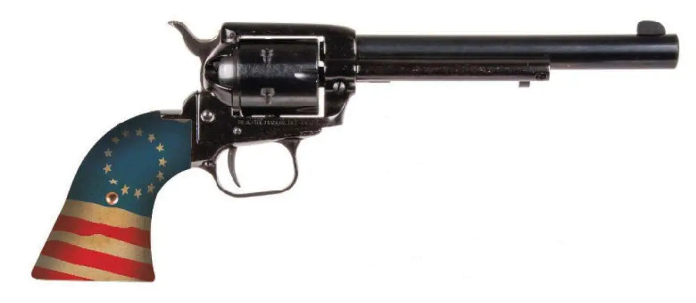 Heritage Rough Rider .22LR 6.5" Blue Barrel Betsy Ross Flag Grips Revolver