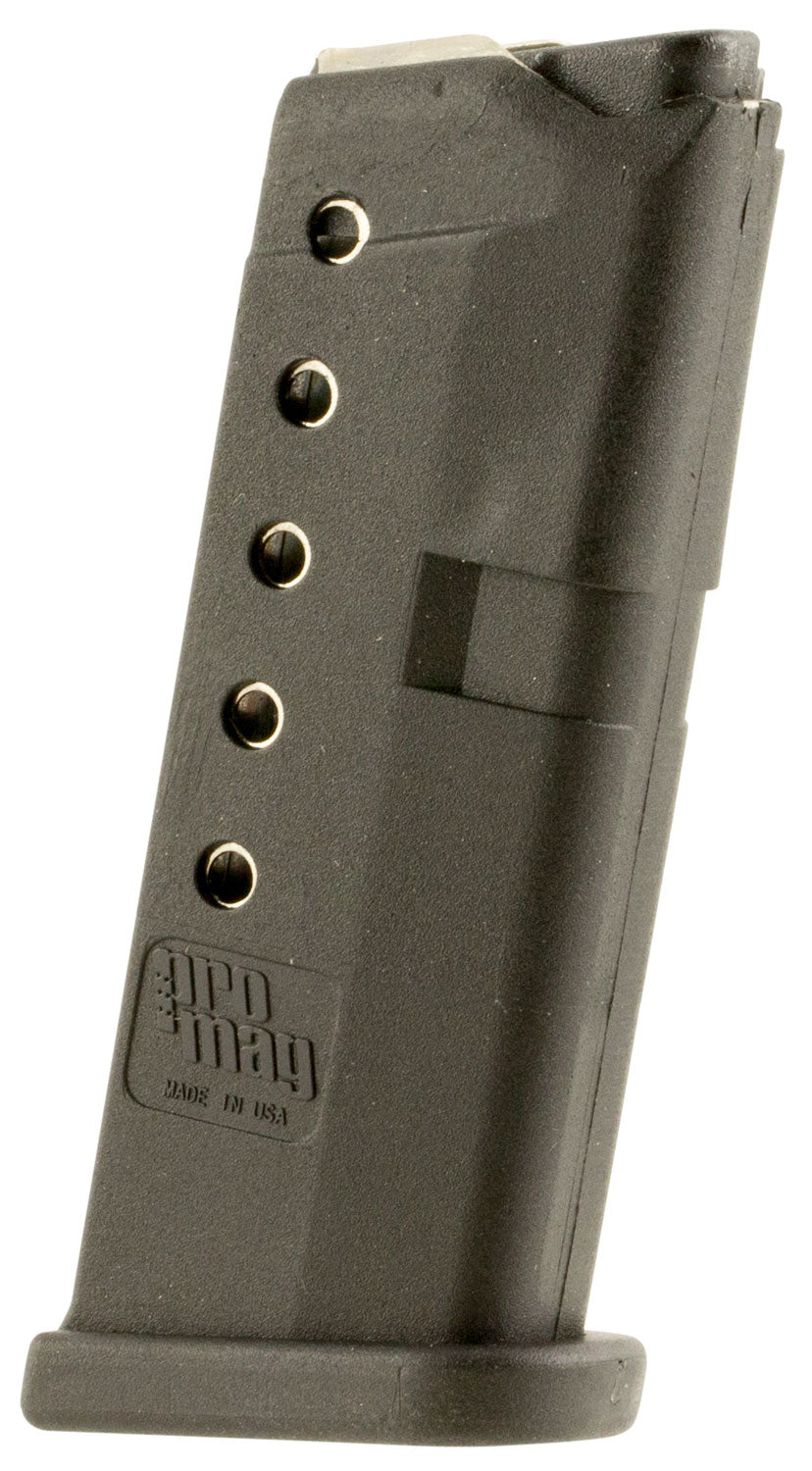 ProMag GLK10 6-Round .380 ACP Magazine Compatible with Glock 42 - Black Polymer