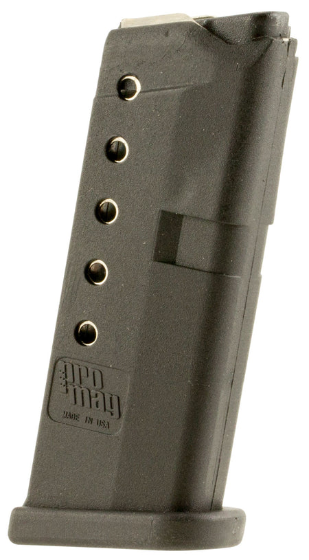 ProMag GLK10 6-Round .380 ACP Magazine Compatible with Glock 42 - Black Polymer