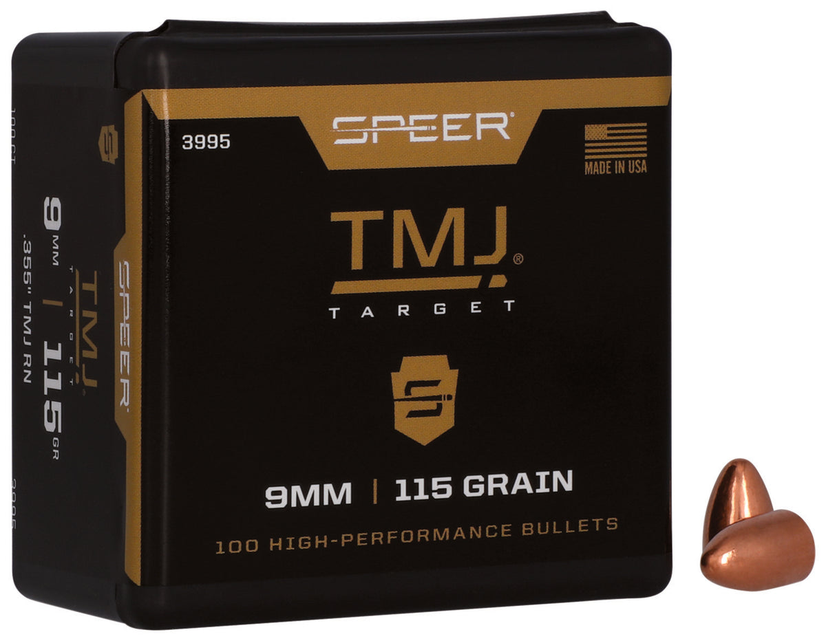 Speer Total Metal Jacket 9mm 115 Grain TMJ Reloading Projectiles
