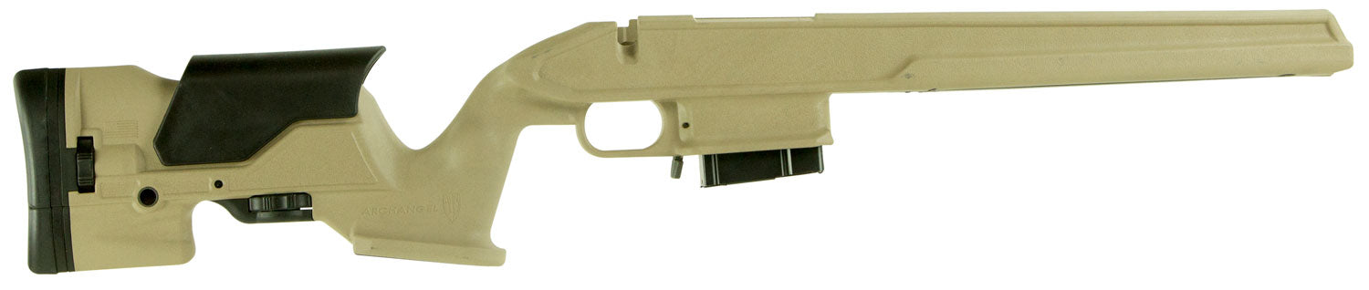 Archangel AA1500DT Precision Stock Desert Tan Synthetic Fixed Adjustable Cheek Riser for Weatherby Vanguard Howa 1500