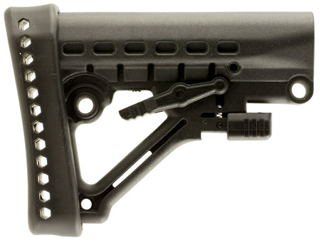 Archangel AA120 Heavy Duty Black Synthetic 6 Position Adjustable Buttstock for AR-Platform Commercial Tube