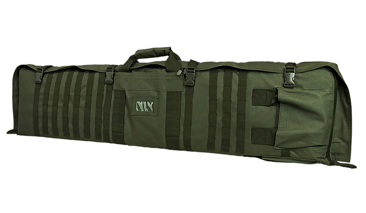 NcStar CVSM2913G VISM Deluxe Rifle Case with Shooting Mat Green