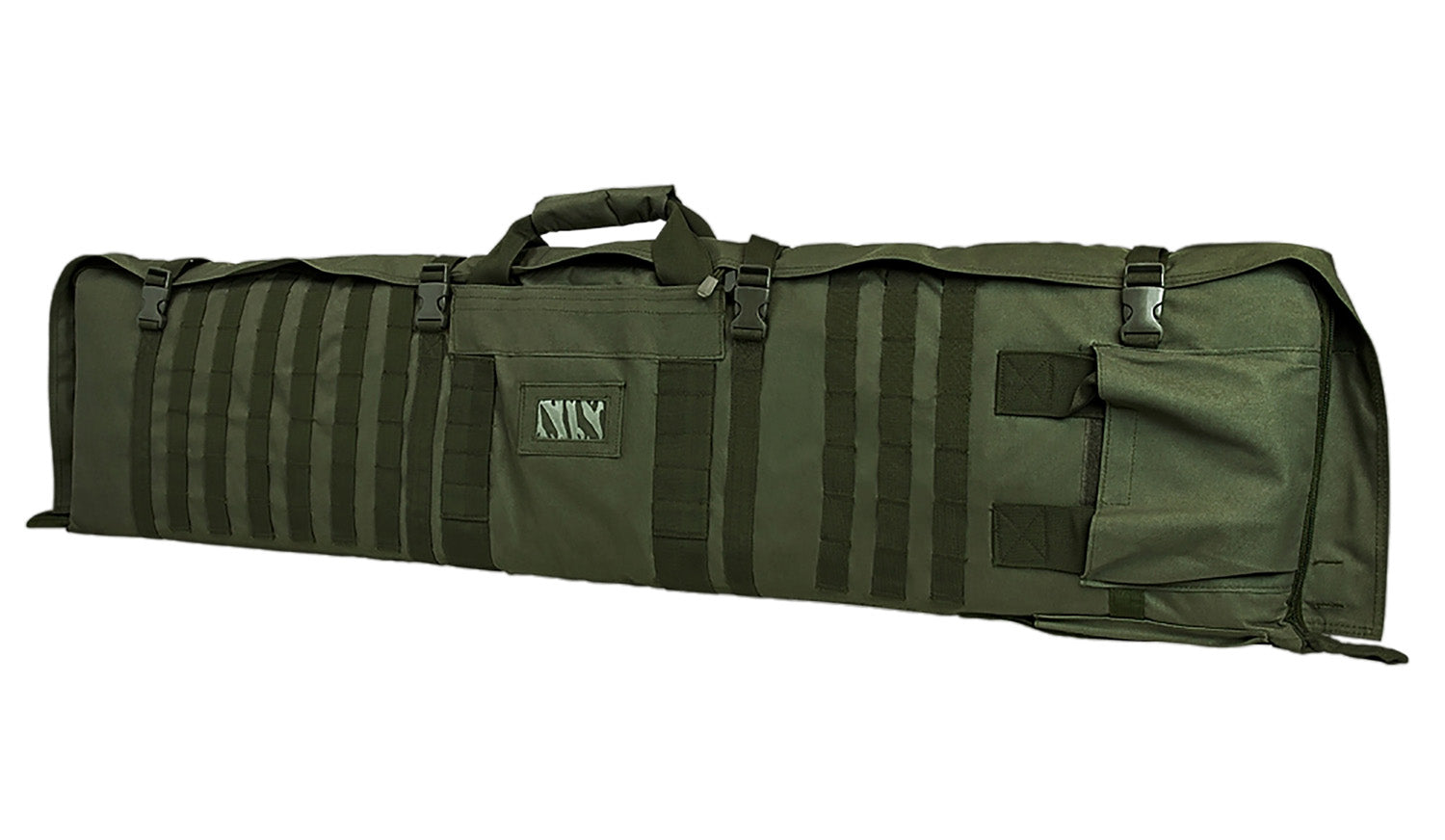 NcStar CVSM2913G VISM Deluxe Rifle Case with Shooting Mat Green