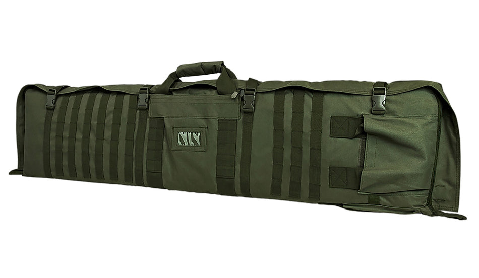 NcStar CVSM2913G VISM Deluxe Rifle Case with Shooting Mat Green