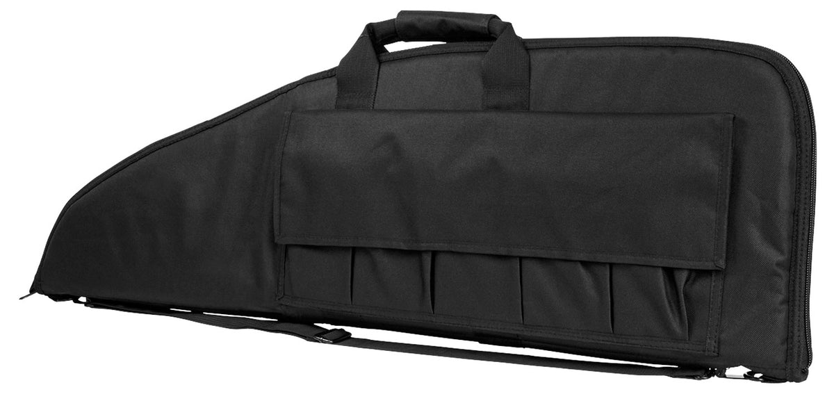 NcStar CV290738 VISM 38 Inch Rifle Case Black Double Zippers ID Holder Foam Padding