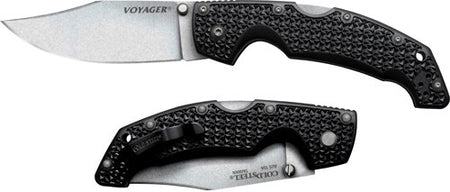 Cold Steel Large Voyager 4" Plain Edge Clip Point Folding Knife