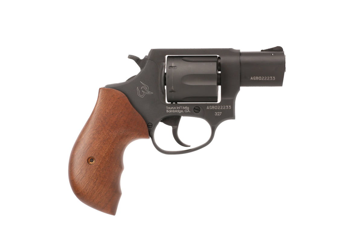 Taurus 2-32721-TW 327 Small Frame 327 Federal Mag 6rd 2" Matte Black Carbon Steel Barrel, Cylinder & Frame, Walnut Grip, Hammer Safety