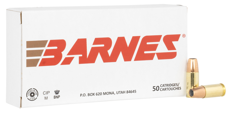 Barnes Bullets 32516 9mm Luger 124gr Sierra Jacketed Hollow Point 50 Per Box/10 Case