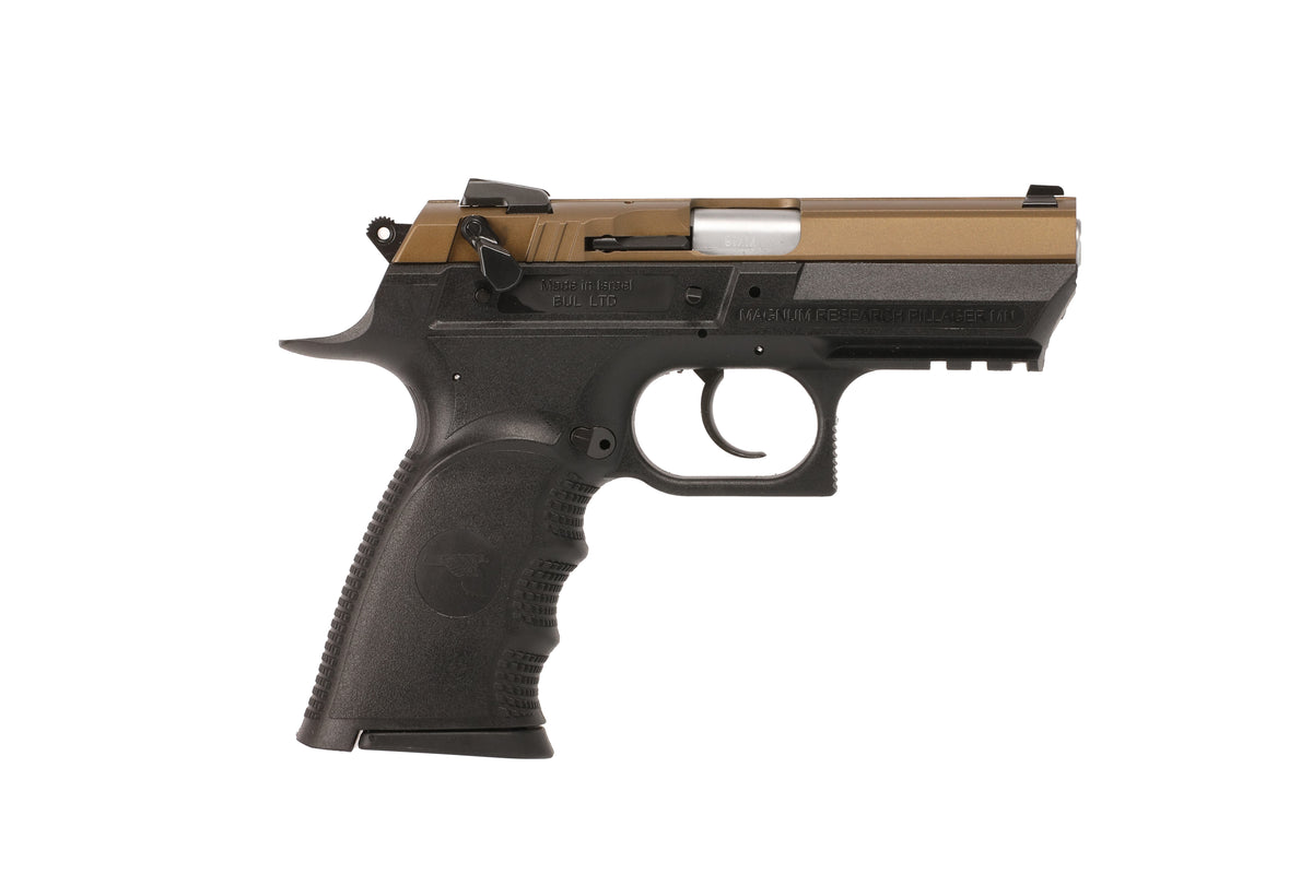 Magnum Research BE99153RSLBB Baby Eagle III 9mm 15+1 3.85" Burnt Bronze Carbon Steel Slide Black Textured