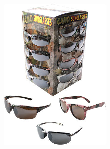 Rivers Edge Sunglass Case Lot Green Pink White Camo 36-Pack