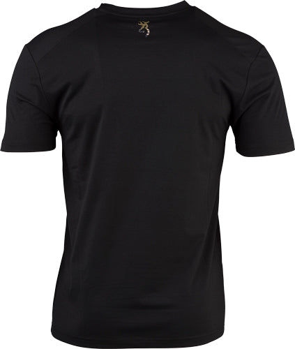 Browning Short-Sleeve Performance Camp Shirt Whitetail Logo Black Large