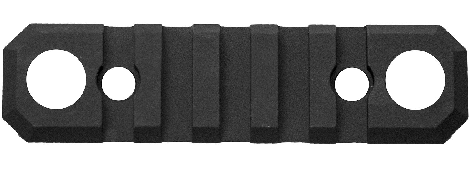 GrovTec US GTSW231 3.1 Inch 5 Slot Picatinny KeyMod Rail with Push Button Bases Black Anodized