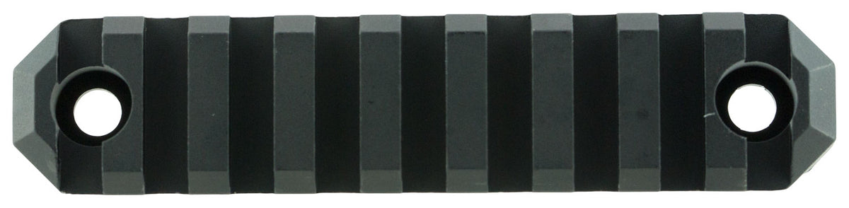 GrovTec US GTSW238 3.8 Inch 9 Slot Picatinny M-Lok Rail Black Anodized Aluminum