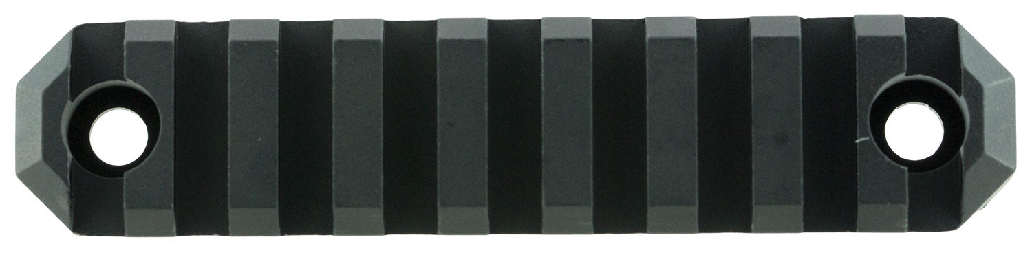 GrovTec US GTSW238 3.8 Inch 9 Slot Picatinny M-Lok Rail Black Anodized Aluminum