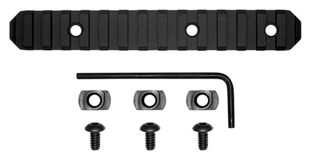 GrovTec GTSW239 6-Inch 15-Slot M-Lok Picatinny Rail Black Anodized Aluminum