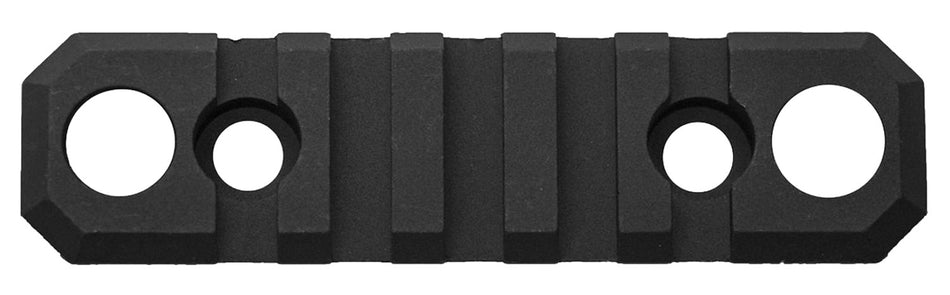 GrovTec GTSW241 3.1-Inch 5-Slot M-Lok Picatinny Rail with Push Button Bases Black Anodized
