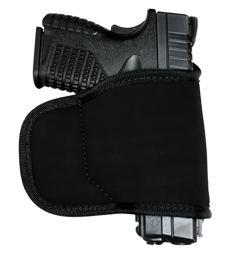 GrovTec GTHL15099BLK Multi-Fit OWB Holster Black Suede Belt Loop Fits Med/Lg Semi-Auto Right Hand