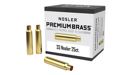 Nosler 10222 Reloading Brass 33 Nosler Unprimed Rifle Cases 25ct