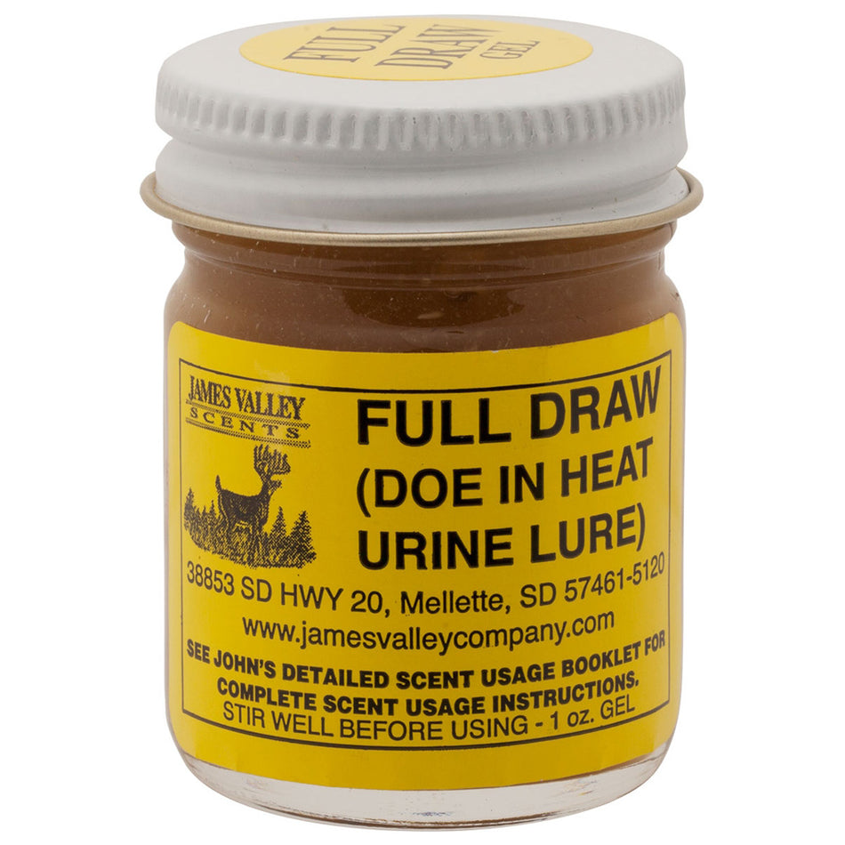 James Valley Gel Scents Full Draw Estrus Deer Lure 1 oz.