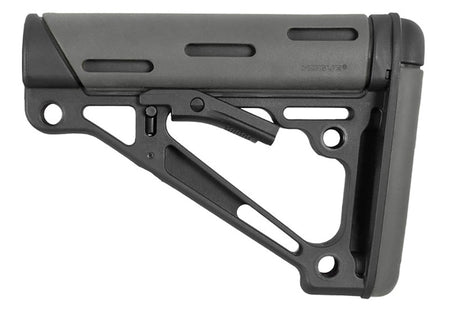 AR-15/M-16 OverMolded Collapsible Buttstock, Commercial Buffer Tube - Slate Grey