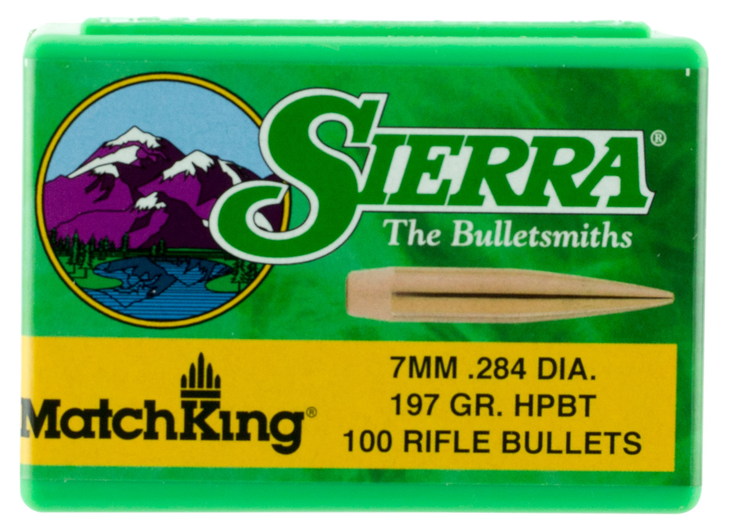 Sierra 1997 7mm 197gr MatchKing Hollow Point BT Bullets 100/Box