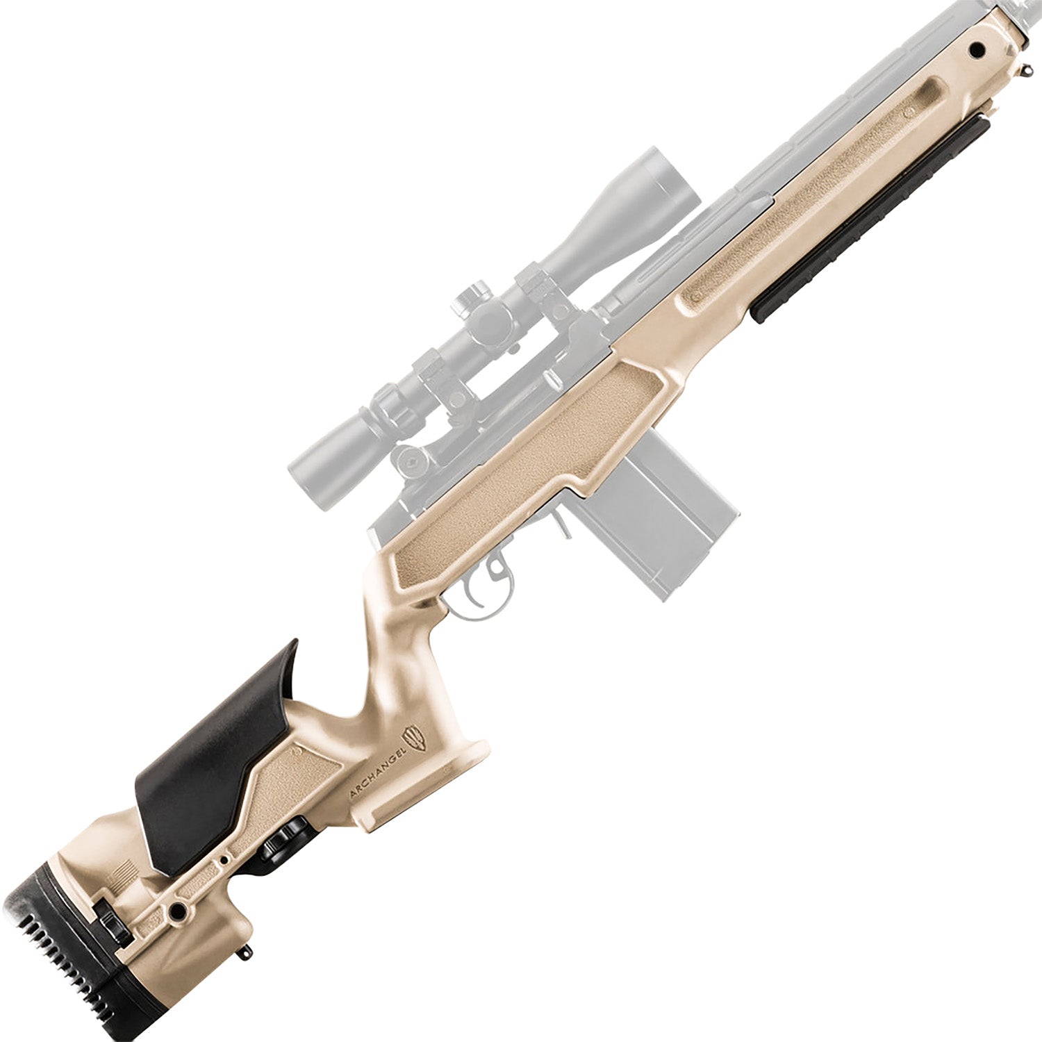 Buy Archangel AAM1ADT Precision Stock Desert Tan Synthetic Fixed with ...