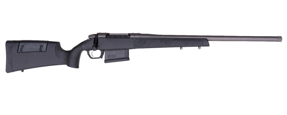 Weatherby 3WR04300NR2T 307 Range SF 300 Win 5+1 22" Tungsten Cerakote Heavy Threaded Barrel, Tungsten Cerakote Drilled & Tapped Steel Receiver, Adj Cheek Piece & LOP Black Synthetic Stock