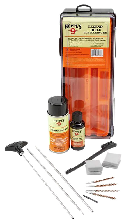 Hoppe's UL17 Legend Universal Cleaning Kit for 17-22 Cal Rifles with No. 9 Solvent