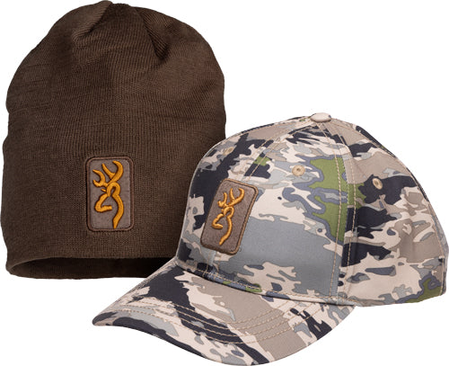 Browning Cap and Beanie Combo OVIX and Major Brown Colors