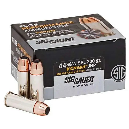 Sig Sauer  .44 S&W Special 200 gr JHP ammo
